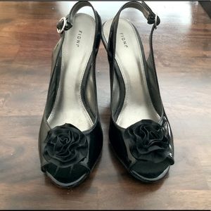 Black Patent Slingback Dress Shoe